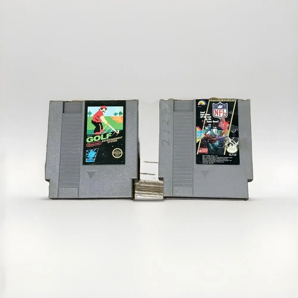 Nintendo NES NFL Game Power Play Series‎ & Golf NES 1985